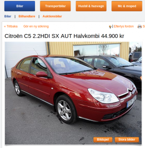 Citroen C5 2.2 HDi