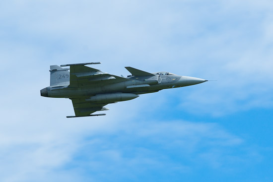 JAS-39 Gripen visade upp sin smidighet i luften