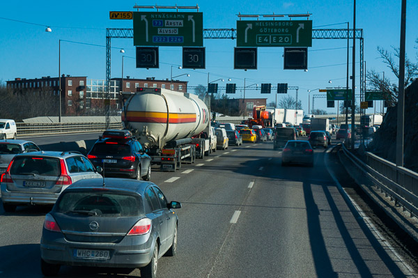 Trafiken skapar oförutsedda hinder