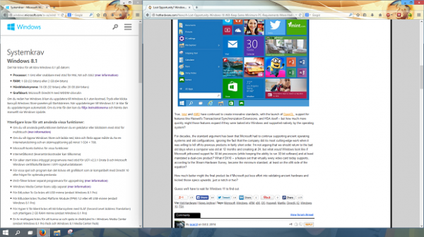 Fönstersnappningen har förbättrats i Windows 10
