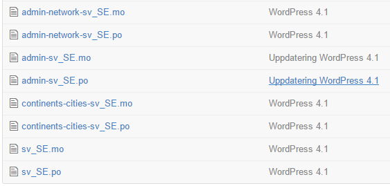 Ladda ner de svenska språkfilerna för WordPress