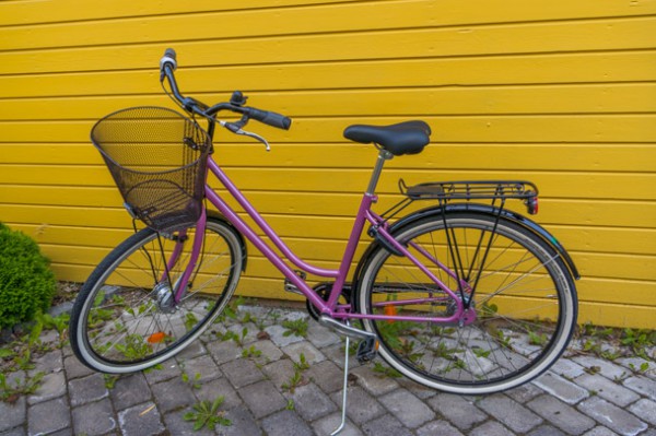 Frun har köpt en cykel