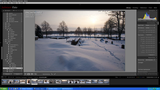 Lightroom 2.5 ser likadant ut som Lightroom 6