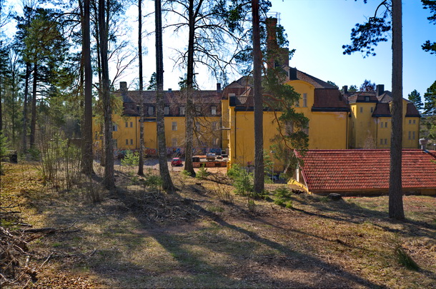 Baksidan av Solbacka sanatorium